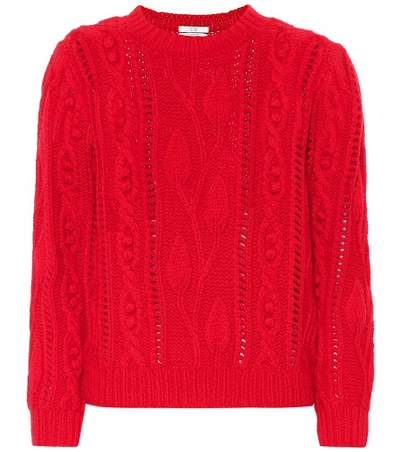 Co Wool And Cashmere Jumper In Red