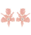 Lele Sadoughi Crystal Clip-on Drop Earrings In Pink