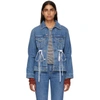 PROENZA SCHOULER PROENZA SCHOULER BLUE PSWL DENIM DRAWSTRING JACKET