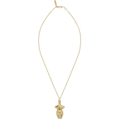 Chloé Gold Femininities Pendant Necklace