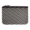 PIERRE HARDY PIERRE HARDY BLACK AND WHITE LARGE CUBE PERSPECTIVE POUCH