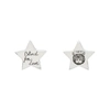GUCCI SILVER STAR 'BLIND FOR LOVE' STUD EARRINGS