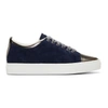 LANVIN LANVIN NAVY SUEDE SNEAKERS