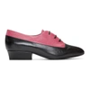 MARC JACOBS Pink & Black Colorblock Oxfords