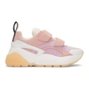 STELLA MCCARTNEY STELLA MCCARTNEY PINK AND WHITE ECLIPSE SNEAKERS