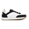 SPALWART SPALWART WHITE AND BLACK TEMPO LOW SNEAKERS