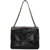 Saint Laurent Medium Niki Leather Shoulder Bag In 1000 Black