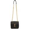 SAINT LAURENT Black Medium Vicky Monogramme Chain Bag