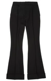 HELMUT LANG HIGH-RISE SPONGY-WOOL FLARED TROUSERS,10687881