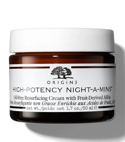 Origins High-potency Night-a-mins Oil-free Resurfacing Cream With Fruit Derived Ahas 1.7 oz/ 50 ml In White