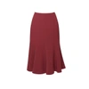 Shop Rumour London Women's Red Lucy Wool Midi Skirt In Berry