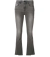FRAME Grey Le Crop Bootcut Jeans,FRM38P20