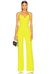 BRANDON MAXWELL STRETCH CREPE SWEETHEART JUMPSUIT