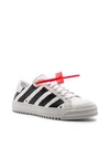 Off-white White & Black Diagonal Spray Sneakers In White & Black