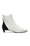 GIVENCHY GIVENCHY GV3 CHELSEA ANKLE BOOTS IN WHITE & BLACK,GIVE-WZ228