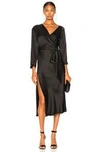 MICHELLE MASON MICHELLE MASON ASYMMETRICAL DRESS WITH TIE IN PINK.,MMAF-WD138