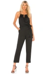 JOA J.O.A. CROSS BACK JUMPSUIT IN BLACK.,JOA-WC3