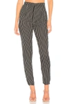 ABOUT US ABOUT US KOURTNEY STRIPED PANT IN BLACK.,ABOR-WP8