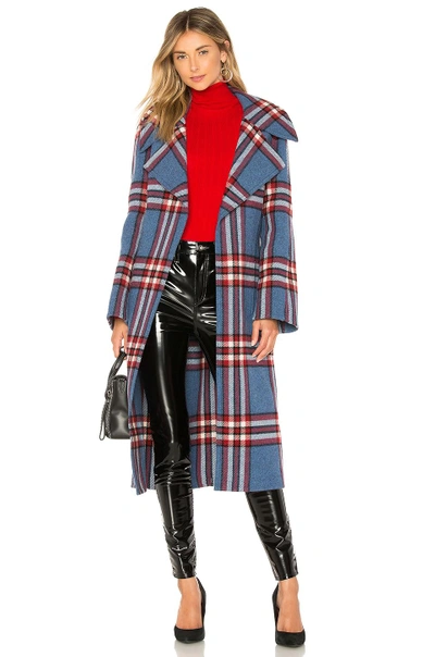 Joseph Teodor Belted Checked Cashmere Coat In Plaid