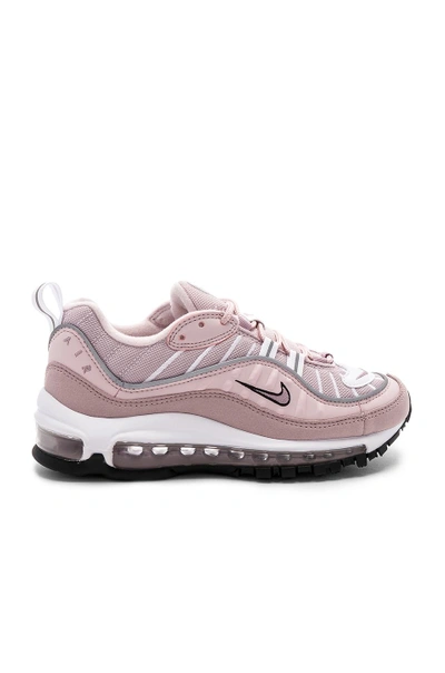 Nike Air Max 98 Leather, Suede And Mesh Sneakers In Antique Rose