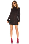 ADAM SELMAN Mock Neck Mini Dress