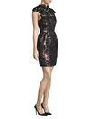 TRINA TURK Lace Floral Jacquard Dress,0400098847013