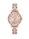 MICHAEL KORS Mini Sofie Rose-Goldtone Bracelet Watch