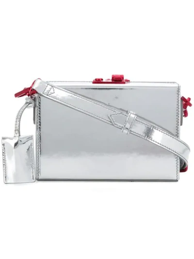 Calvin Klein 205w39nyc Mini Box Crossbody Bag In Metallic
