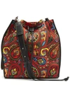 JW ANDERSON PAISLEY DRAWSTRING BAG