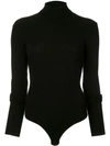 KHAITE KHAITE CATE BODYSUIT - BLACK