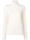 THEORY THEORY ROLL NECK SWEATER - WHITE