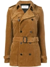 SAINT LAURENT corduroy trench coat
