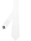 Dell'oglio Classic Pointed Tie In White
