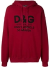 DOLCE & GABBANA KING'S ANGELS HOODIE