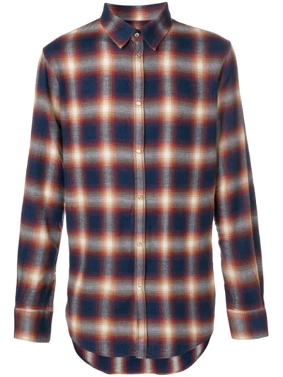 Dsquared2 Button Down Check Cotton Shirt In Fantasia