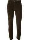 DSQUARED2 DISTRESSED CORDUROY TROUSERS