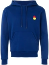 AMI ALEXANDRE MATTIUSSI HOODIE WITH PATCH SMILEY