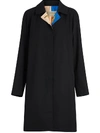 BURBERRY BURBERRY SINGLE-BREASTED COAT - BLACK