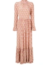 La Doublej Geometric Print Dress In Pink