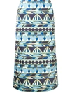 LA DOUBLEJ PRINTED RADZMIR SKIRT