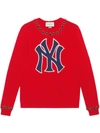 GUCCI WOOL SWEATER WITH NY YANKEES™ PATCH