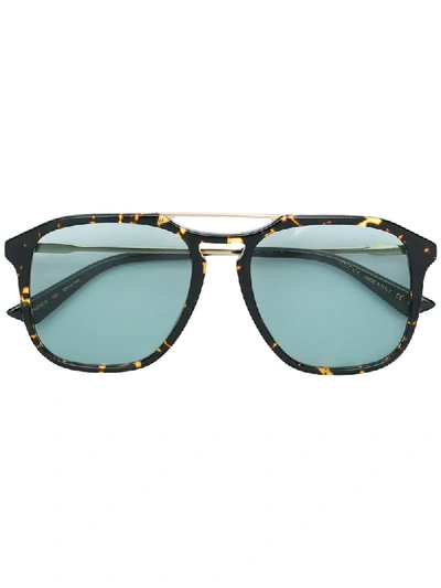 Gucci Eyewear Square-frame Tortoiseshell Sunglasses - Brown