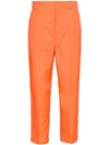 PRADA FLUORESCENT CROPPED TROUSERS