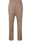 HOPE HOPE HIGH-WAISTED CROPPED TROUSERS - NEUTRALS