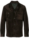 AJMONE AJMONE DOUBLE POCKET SHIRT JACKET - BROWN