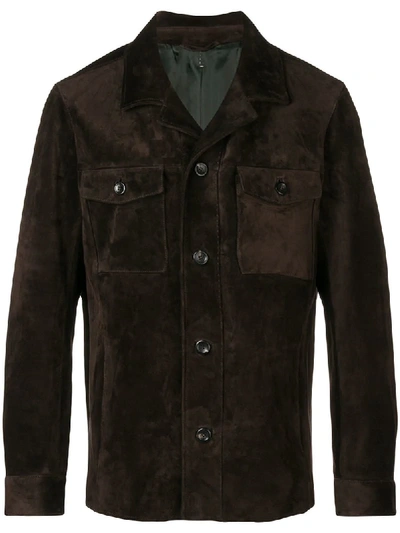 Ajmone Double Pocket Shirt Jacket - 棕色 In Brown