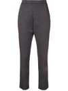 HOPE HOPE HIGH-WAISTED CROPPED TROUSERS - GREY