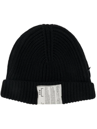 A-cold-wall* Ribbed Knitted Hat In Black