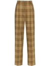 GUCCI CHECKED WOOL TROUSERS