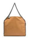 STELLA MCCARTNEY BROWN FALABELLA SMALL FAUX LEATHER TOTE